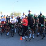 Pedalean en la sexta edición de los 100k, en Matamoros.
