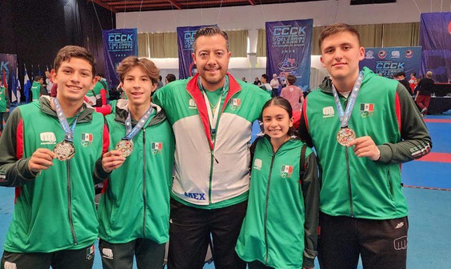 Cosechan Coahuilenses primeras medallas en centroamericano de Karate.
