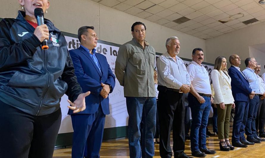 Inauguran juegos deportivos de educación media superior.