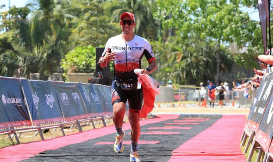 Sube al Pódium José Cossio en Iron Man 70.3 de Acapulco.