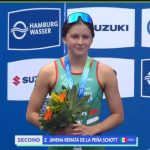 Logra Jimena de la Peña segundo lugar en Mundial de Triatlón, en Alemania