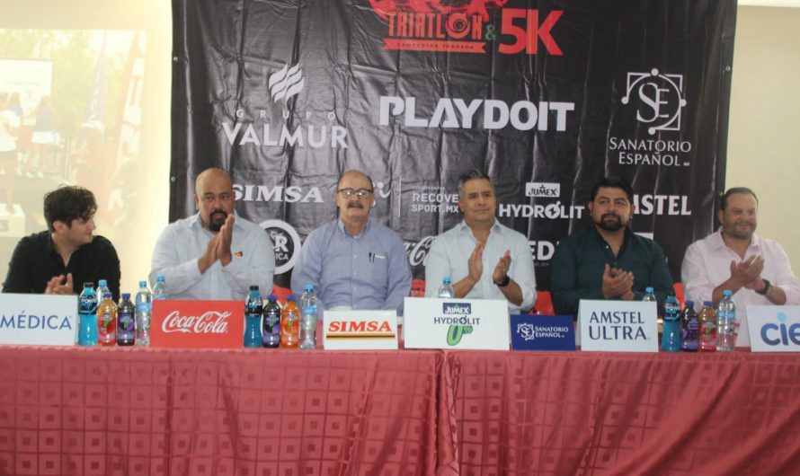Presentan tercera edición del triatlón del club campestre Torreón