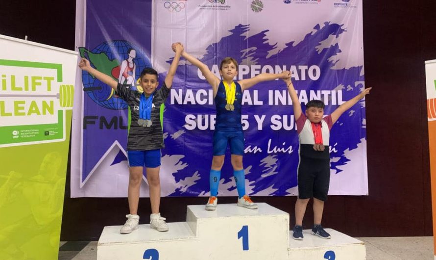 Coahuila suma medallas en el nacional infantil de halterofilia