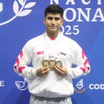 Conquista Kristopher Pérez dos oros y una plata en la Halterofilia de la Olimpiada Nacional 2025